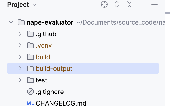 New NAPE Evaluator directories created from the build